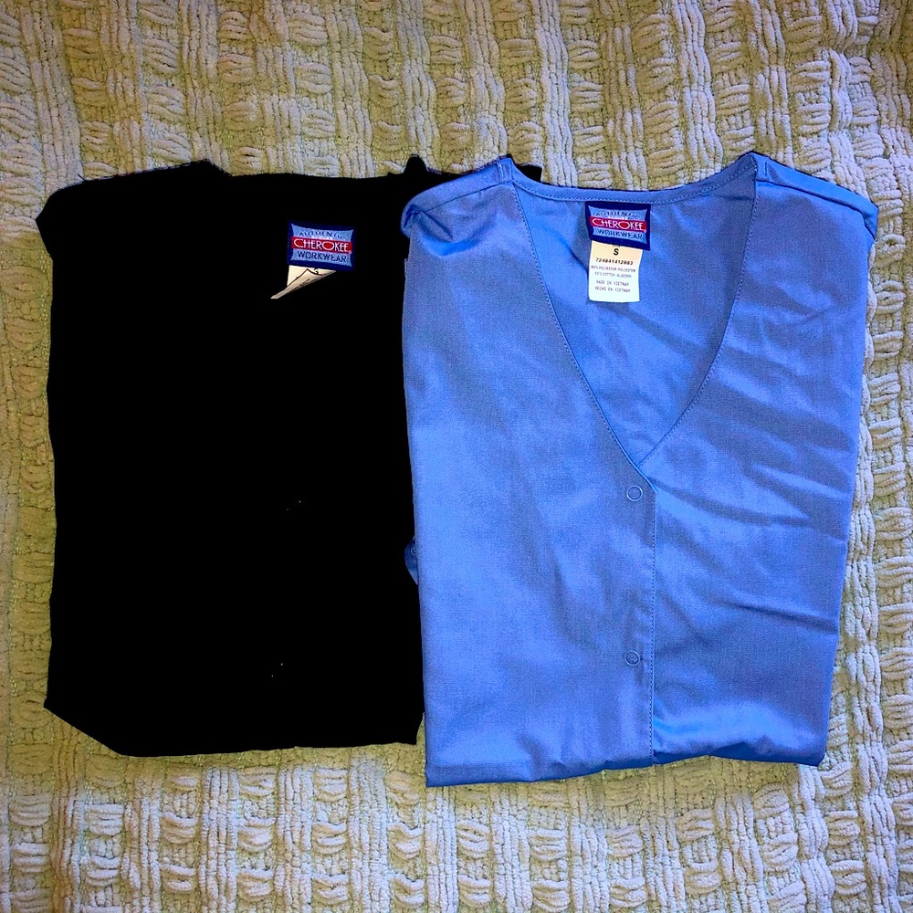 NWOT Set of 2 Cherokee Scrub Tops, Size Small